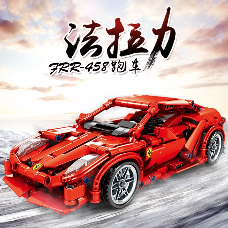 

Technic Super Racers Compatible With Legoed Speed Champions Famous Super Racing Car Model Building Blocks Bricks Children Toys