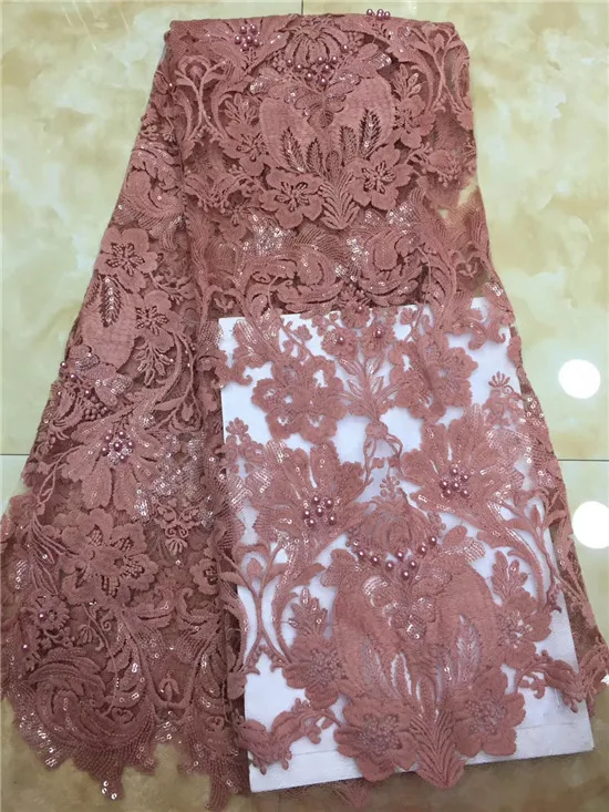 

African Sequins Lace Fabric 2019 Embroidered Nigerian Laces Fabric High Quality French Tulle Lace Fabric For Dress black 0611