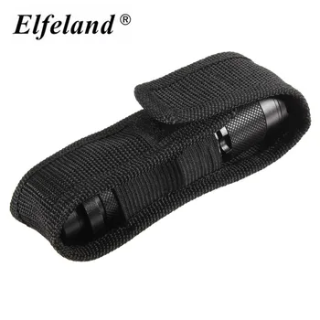 

1pcs 13cm Black Nylon Holster Cover Belt High quality Pouch for LED Torch Flashlight for Most 18650 flashlight Accessories