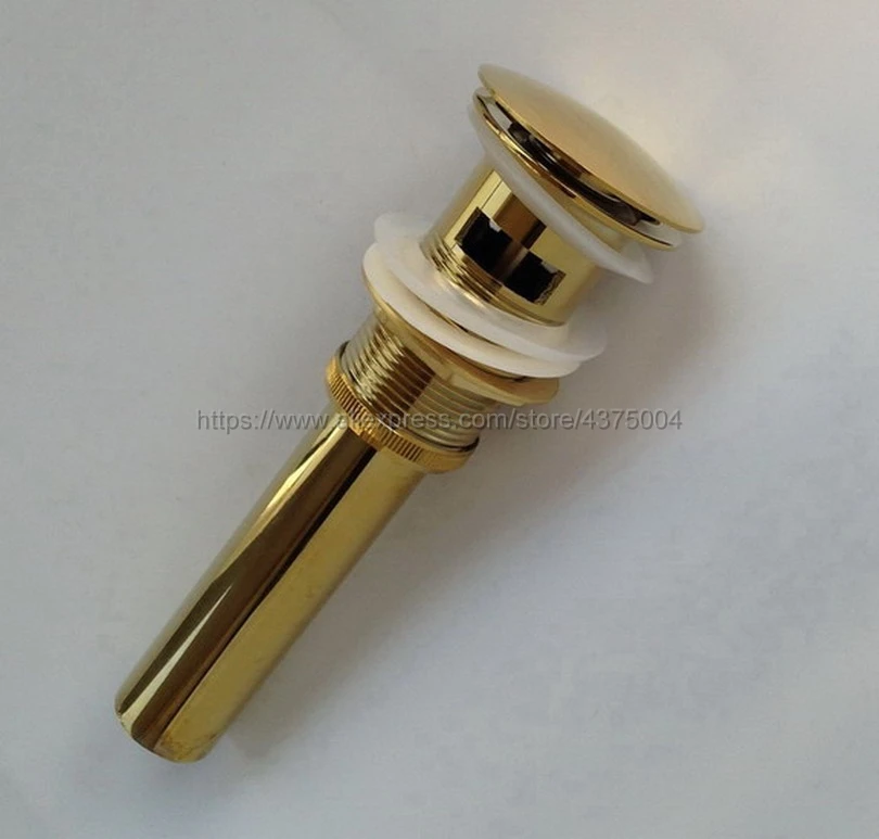 

Bathroom Basin Faucet Sink Pop Up Drain Overflow Gold Brass bathroom parts faucet accessories Brand New Nsd039