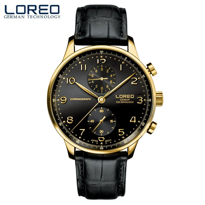 LOREO Casual mens watches brand luxury Leather Men Military Wrist Watch Fashion Men Sports Quartz Watch Relogio Masculino M32 fashion o t sea brand faux leather blue ray glass watch men military sports quartz wrist watches relogio masculino w045