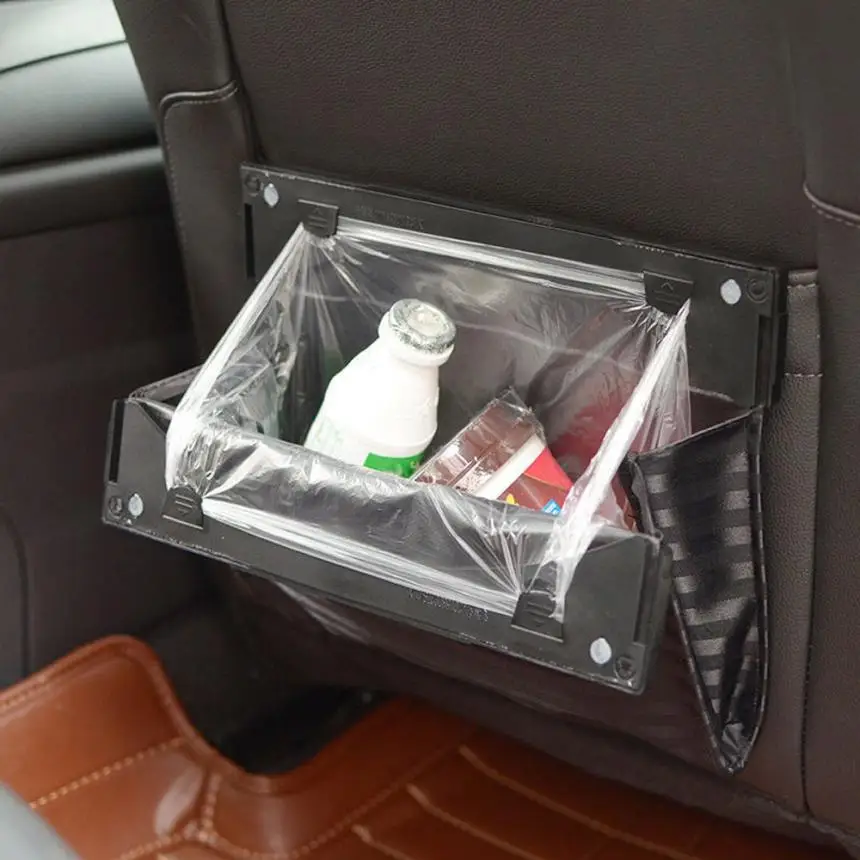 

Car-styling Car Seat Back Foldable Garbage Storage Bag Organizer Holder Auto Accessory Hang td813 dropship