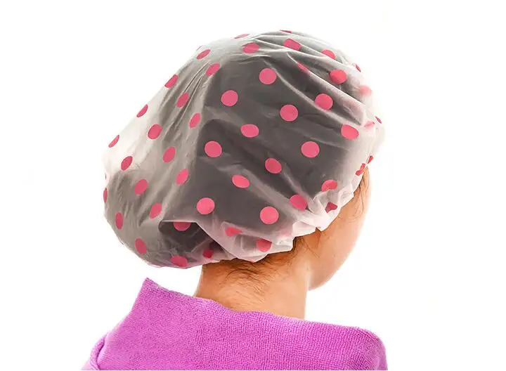 2 piece shower bath cap women hat saunas lace elastic band cap spa kids
