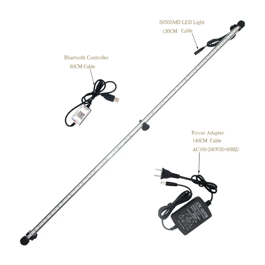 99CM Submersible Led Light For Aquarium Marine Led Lighting Fish Tank Led Light Fixtures Waterproof Aquarium Lighting Led Lamp   (2)