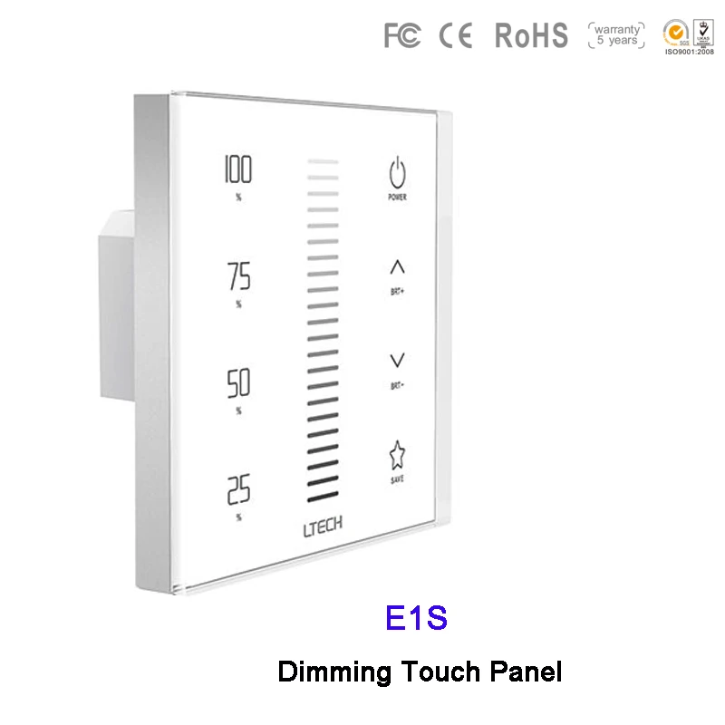 E1/E1S/E2/E3/E3S настенное крепление 2.4GH RF затемнения/CT/RGB led переключатель сенсорной
