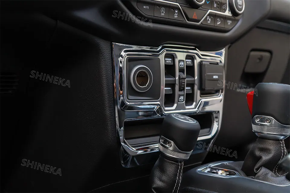 SHINEKA интерьерные молдинги для Jeep Wrangler JL+ для панели управления окон Декоративные Наклейки интерьерные аксессуары для jeep JL