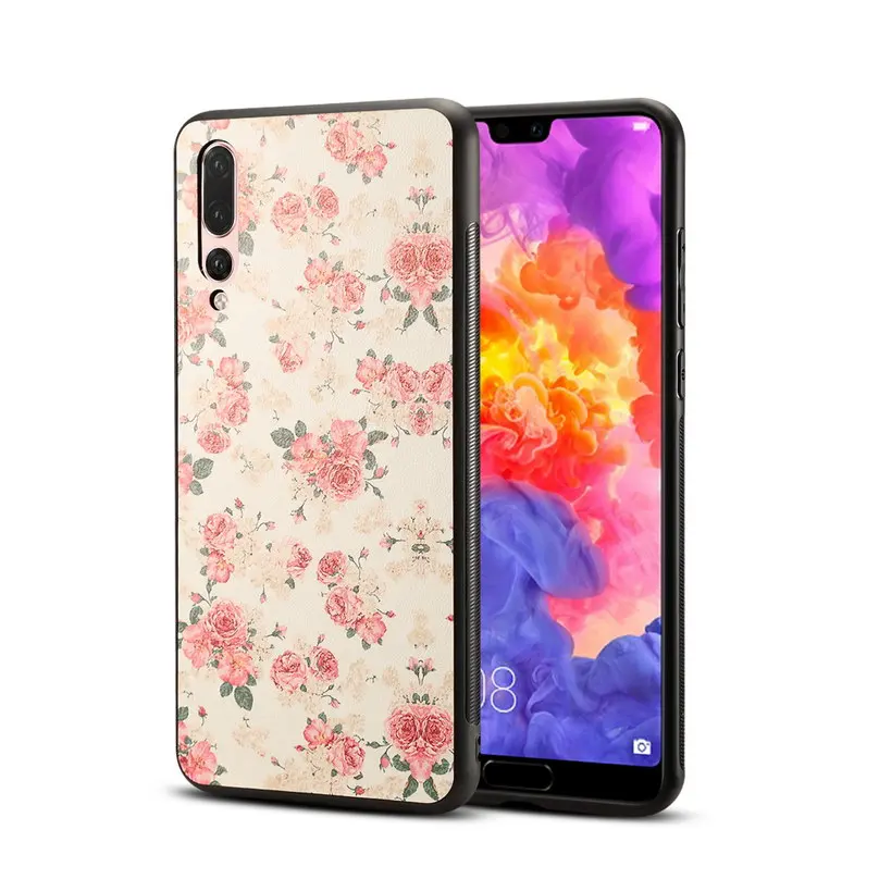 Case Cover for Huawei P20 Pro Printed PU Leather TPU PC Back Funda 3 in 1 Fashion Phone Cases |