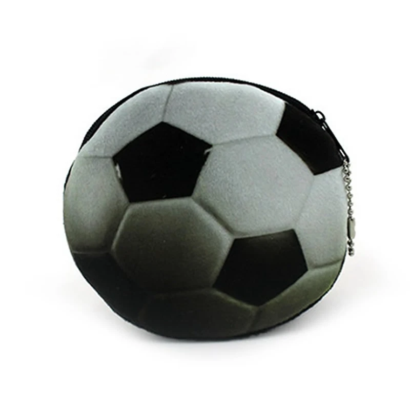 

Cute Creative Plush Coin Change Purse Zipper Mini Children Kids Bag Wallets Football Basketball Boy Christmas Gift