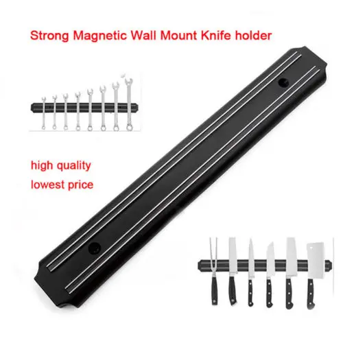 

Faroot Wall mount Magnetic Knife Holder Strip Rack Bar Block Storage Tool Utensil Rack
