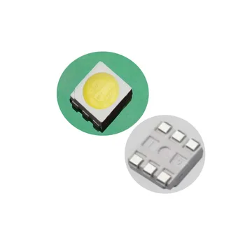 

100PCS/LOT White Light 5050 SMD LED Diode Super Bright 5050 LED New