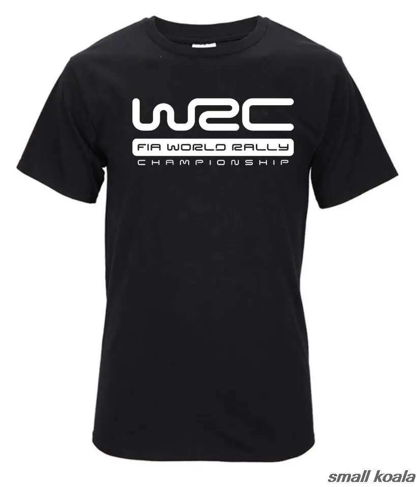 Новинка 2017 футболка с принтом логотипа в стиле WRC коротким рукавом для чемпионата