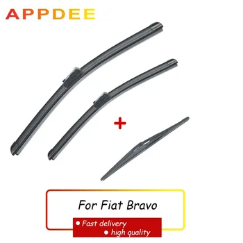

APPDEE Wiper Front Rear Wiper Blades Set For Fiat Bravo 2007-2013 Windshield Windscreen 24"+18"+12"