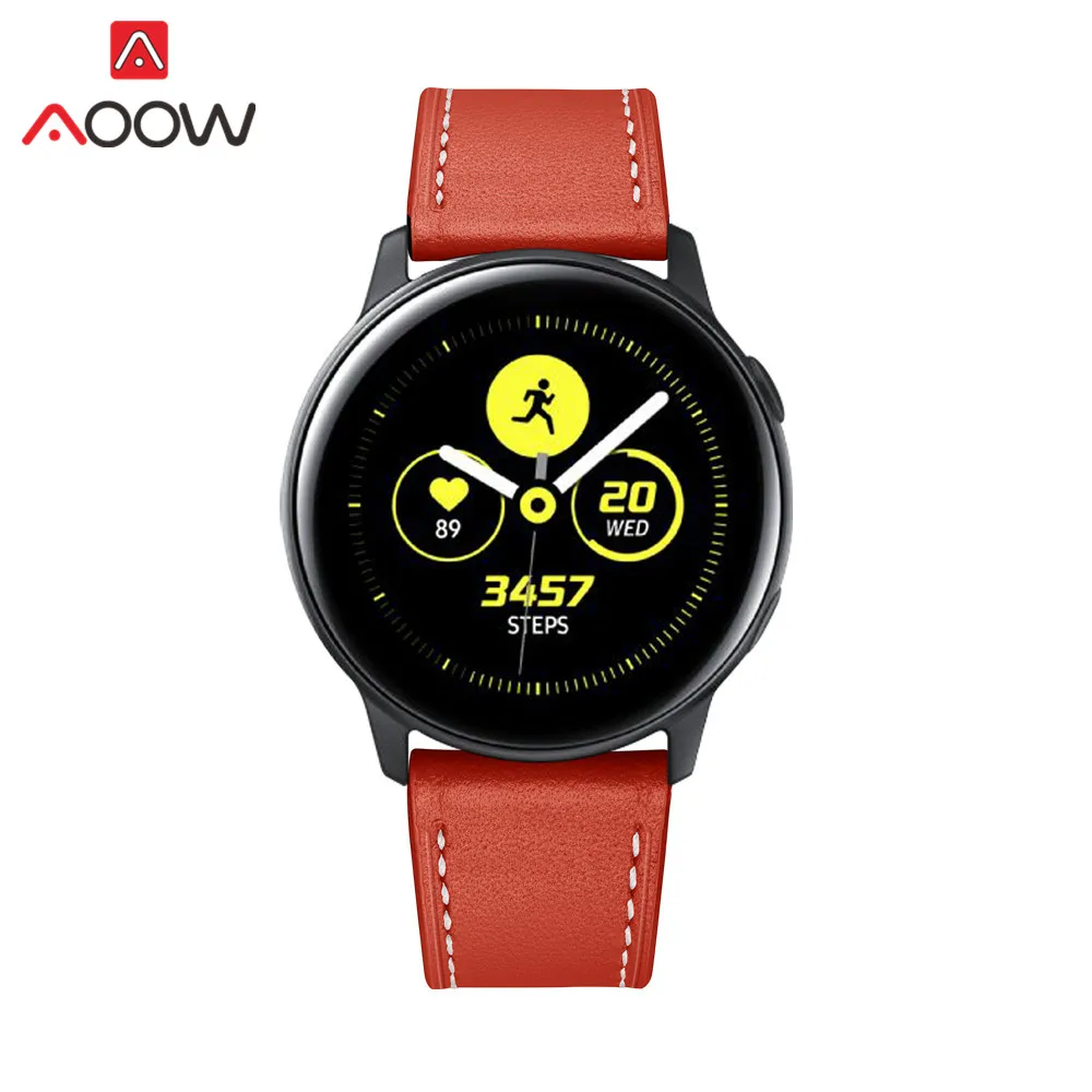 Ремешок для часов из натуральной кожи Samsung Galaxy Watch 42 мм Active 20 ремешок браслета
