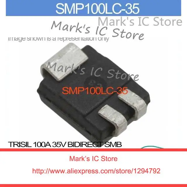 

SMP100LC-35 TRISIL 100A 35V BIDIRECT SMB SMP100LC 100LC SMP100L 100LC SMP100 100LC