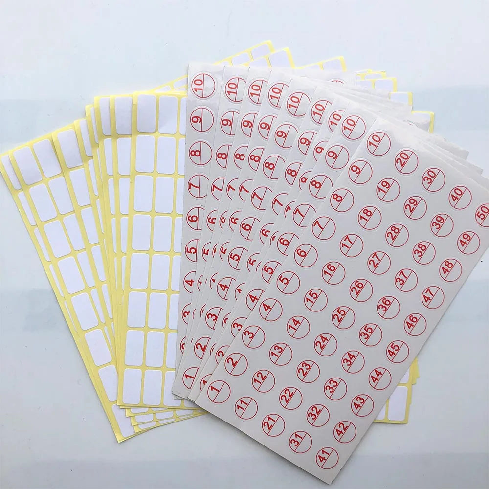 

50/112 Grids Diamond Painting Tools Storage Box Label Stickers Diamond Classification Storage Stickers accessories