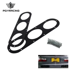 1 пара Универсальный алюминиевый сплав задний бампер гоночный воздушный диверсии диффузор панель автомобиля Стайлинг автомобильные аксессуары PQY-RBD01