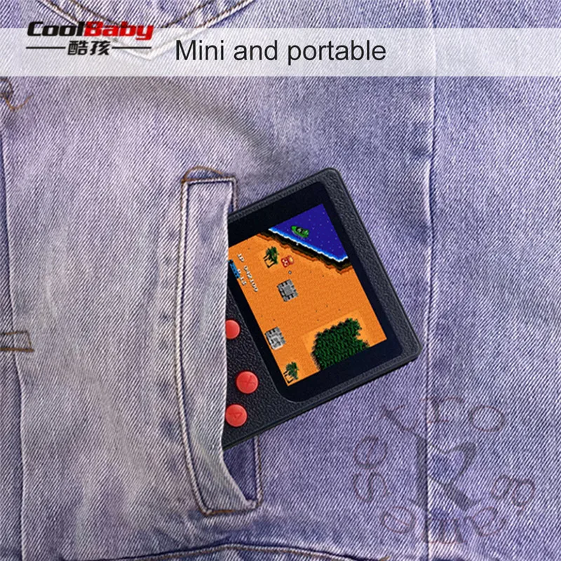 Coolbaby 8bit Retrto Портативный мини портативные игровые консоли AV Out игровой встроенный