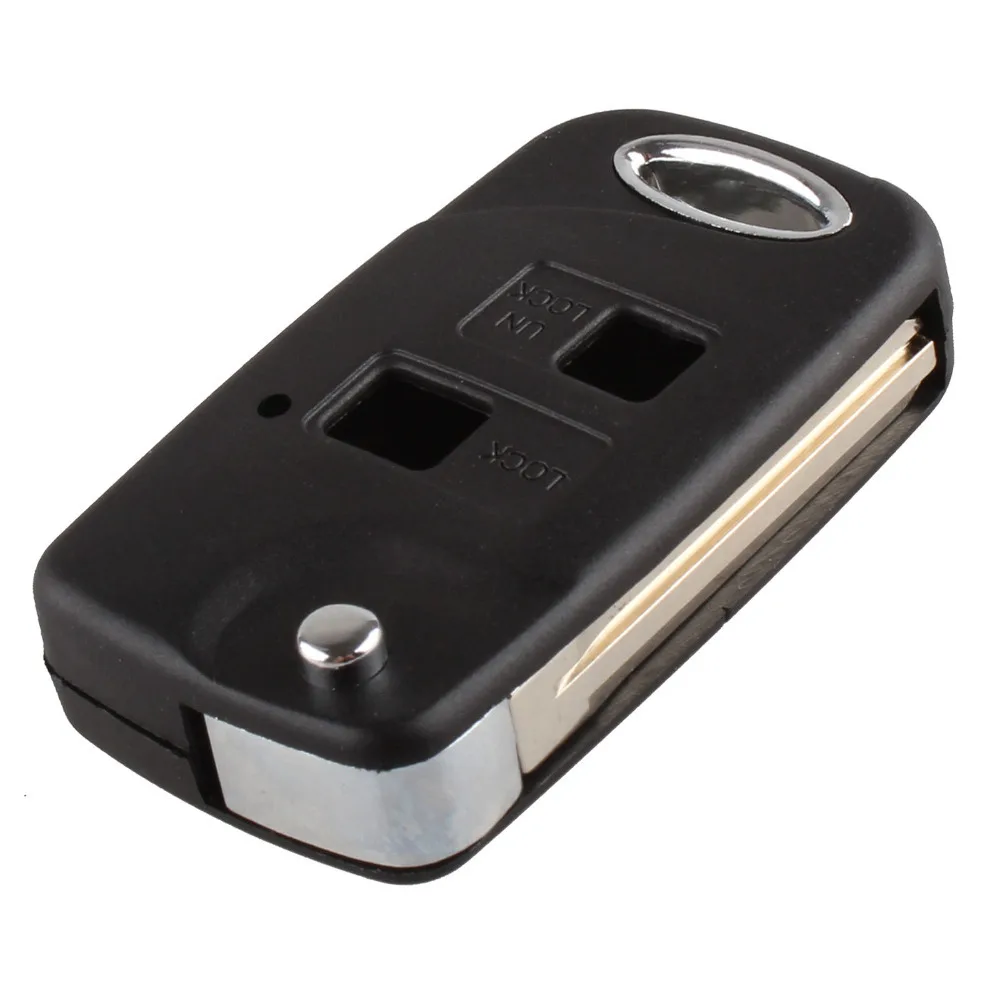 2 Buttons Folding Remote Car Key Case For Toyota Camry Echo Avalon Corolla RAV4 Uncut Blade