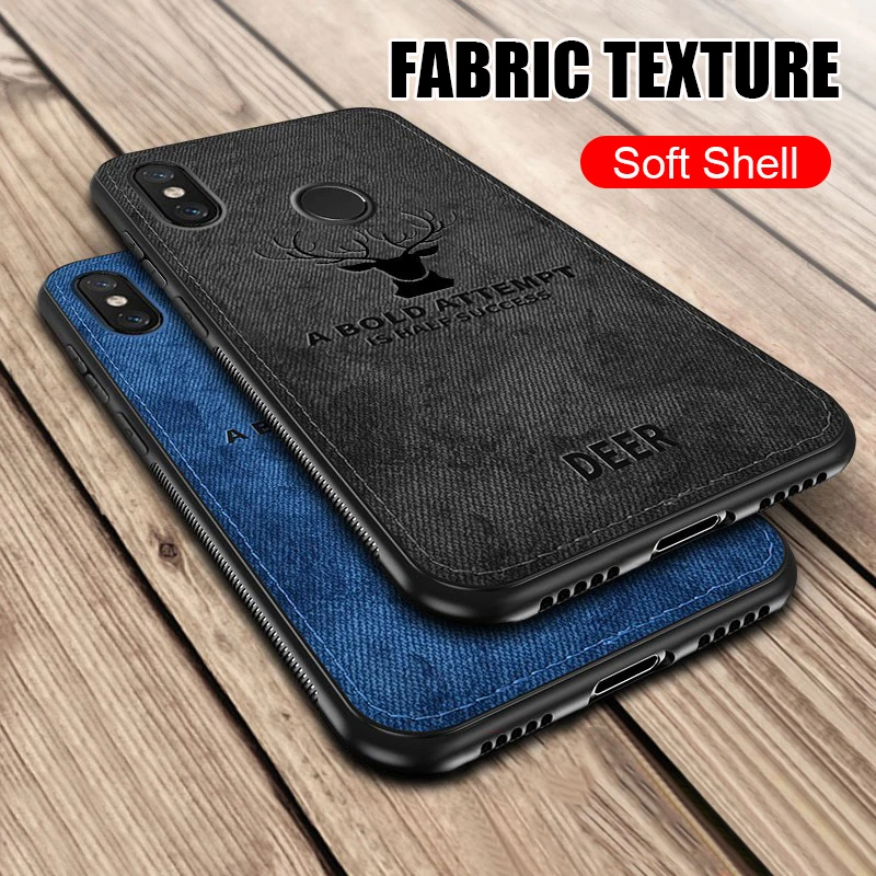 

Luxury Cloth Soft Silicone Case On The For Xiaomi Mi 9 8 SE Lite Full Cover For Xiaomi Mi A1 A2 Shockproof Fabric Bumper Case