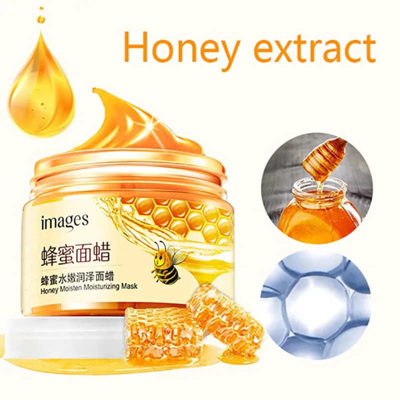 

Hot Honey milk mask skin care Fashion extract moisturizing exfoliating for removing acne pores firming Lightening face wax