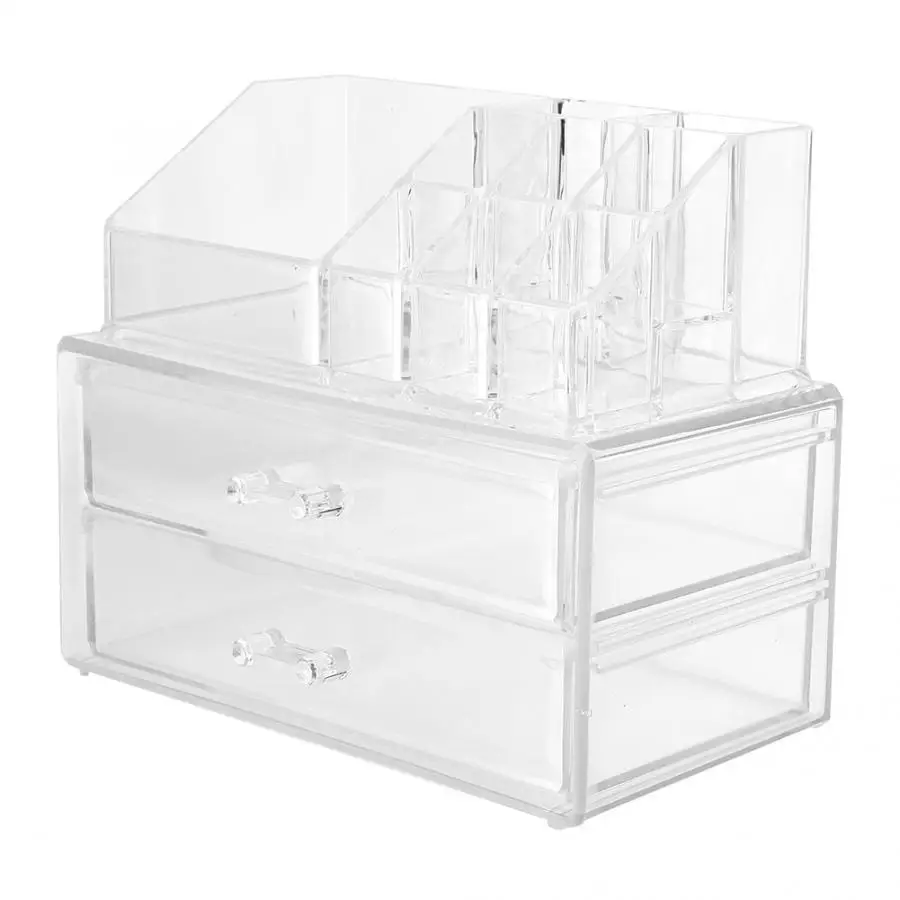 Transparent Cosmetic Storage Case Drawer Type Lipstick Toner Lotion Holder Container Organizer 4 | Красота и здоровье