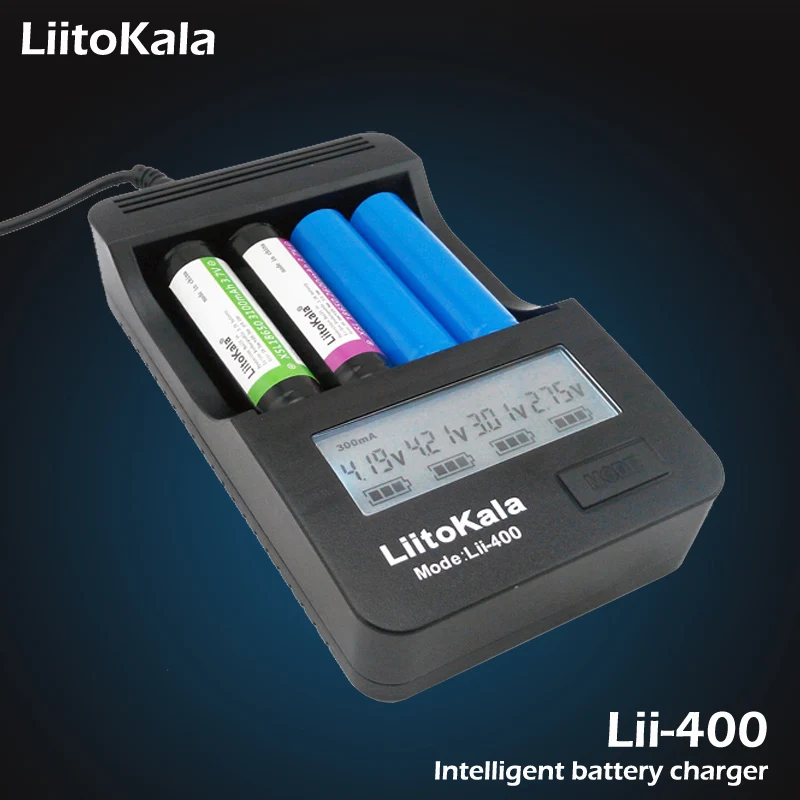 Зарядное устройство Liitokala с ЖК-дисплеем 18650 26650 18500 14500 16340 17500 в | Электроника