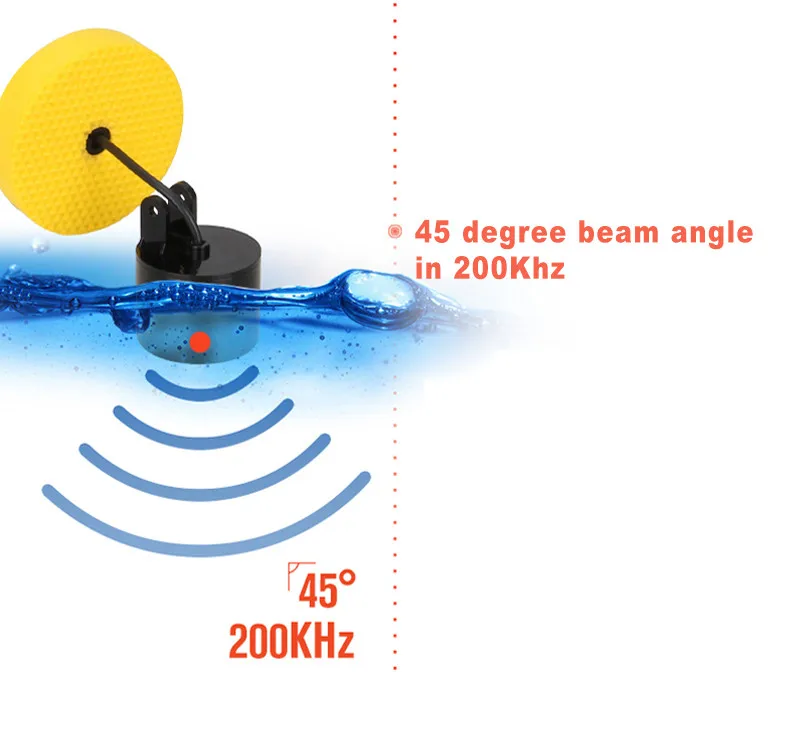 Erchang Портативный Sonar рыболокаторы сигнализации 100 м Sonar ЖК-дисплей рыболовные приманки эхолот ловли карпа Finder кемпинг
