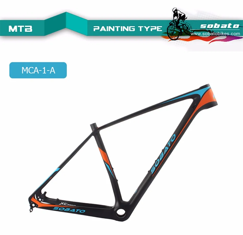 Clearance Sobato 29er carbon mtb bicycle frame full Carbon Fiber mountain bike frames 6