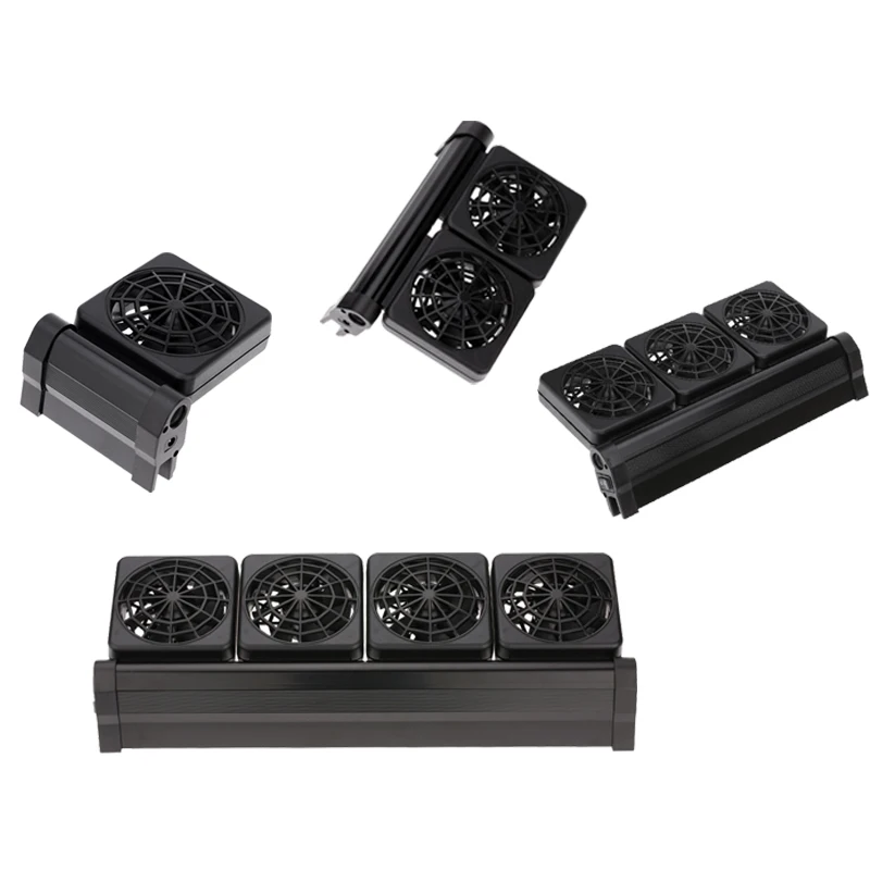 

110-220v Mini Fish Tank Cooling Fan Aquarium Fan Adjustable Speed Reduced Temperature 1-4 Selectable EU US UK Plug