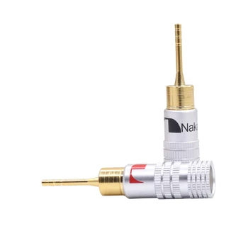 

8PCS HIFI gold plated jack 2mm Pin Speaker Banana Plug Adapter Wire connector plug
