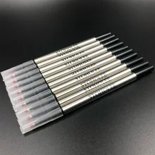 2 шт черный Заправка для роликовой шариковой ручки высшего качества гелевая ручка картридж Сменные заправки