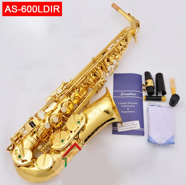 

USA conn selma AS-600LDIR alto saxophone Eb electrophoresis gold sax Saxofone professional Woodwind instruments with case box