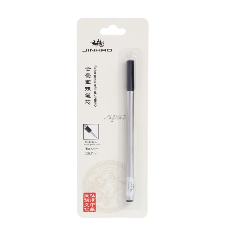 Jinhao, высокое качество, синие и черные чернила, Заправка для гелевой ручки-роллера, 0,7 мм, и Прямая поставка