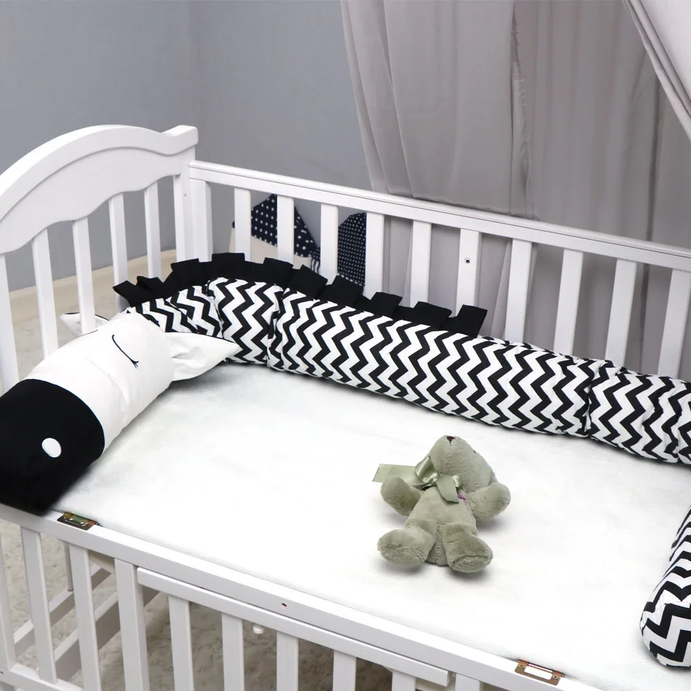 Кроватки бампер Творческий Крокодил плюшевые подушки кроватки бамперы для Накладка для детской кроватки мультфильм подушки с