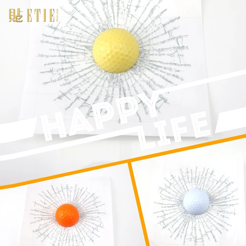 

ETIE Golf window Decal dAufkleber 3D Car Styling Sticker Vinyl houes glass Sticker Funny Printing Sticker MINI Accessories Parts