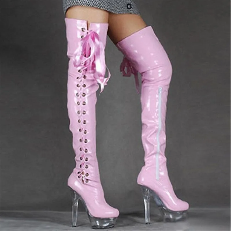 BBZAI/Высококачественные ботинки на шнуровке для девочек Bottes genoux женские осенние модные туфли-лодочки из мягкой кожи на тонком каблуке Лидер продаж, женская обувь, Размеры 35-46
