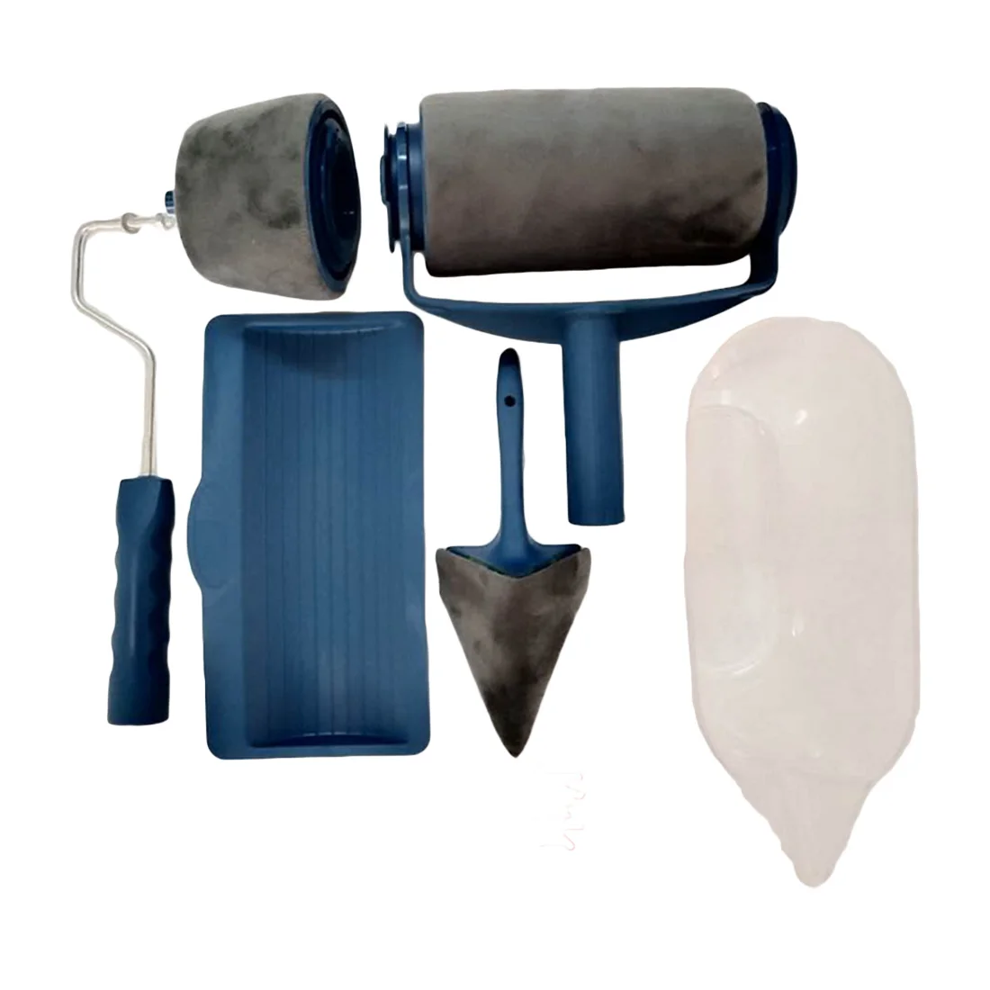 

5pcs Paint Runner Roller Brush Flocked Edger Office Room Wall Painting Home Tool Roller Paint Brush Set