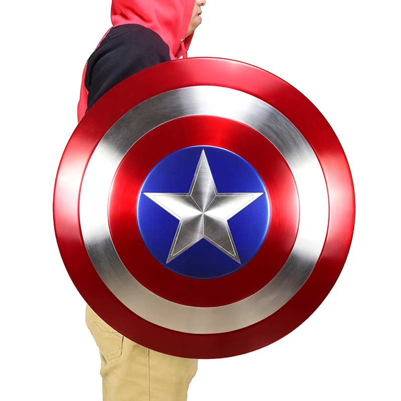 [Сделано из металла] CATTOYS 1:1 Мстители Капитан Америка щит Реплика и реквизит идеальная версия коллекция подарок - Цвет: NO WOODEN BOX