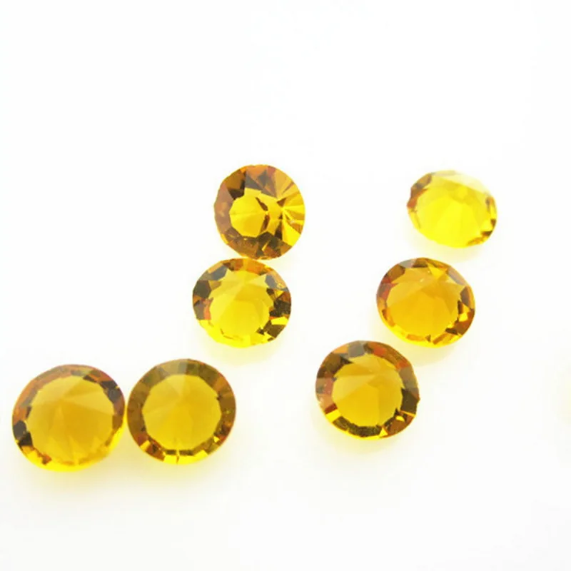 Новинка 100 шт. November Birthstone золотой кофе 5 мм 4 Кристальные плавающие амулеты