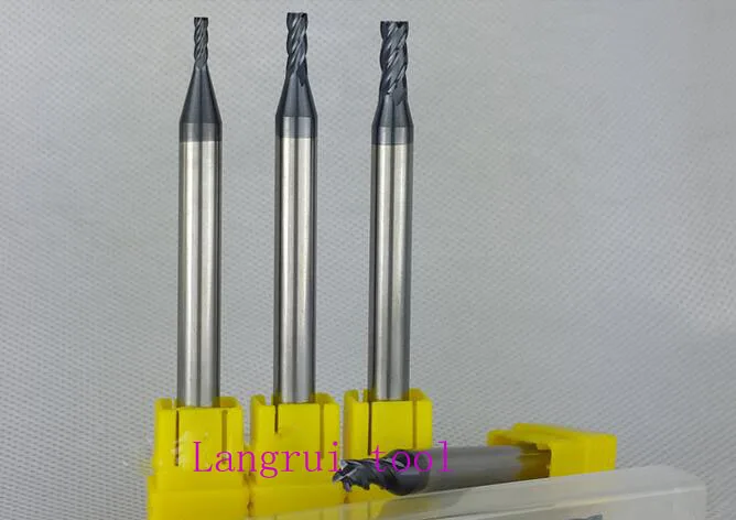 

Free shipping 4pcs HRC 55 6D*100L extra long Carbide milling cutter handle key machine end milling cutter