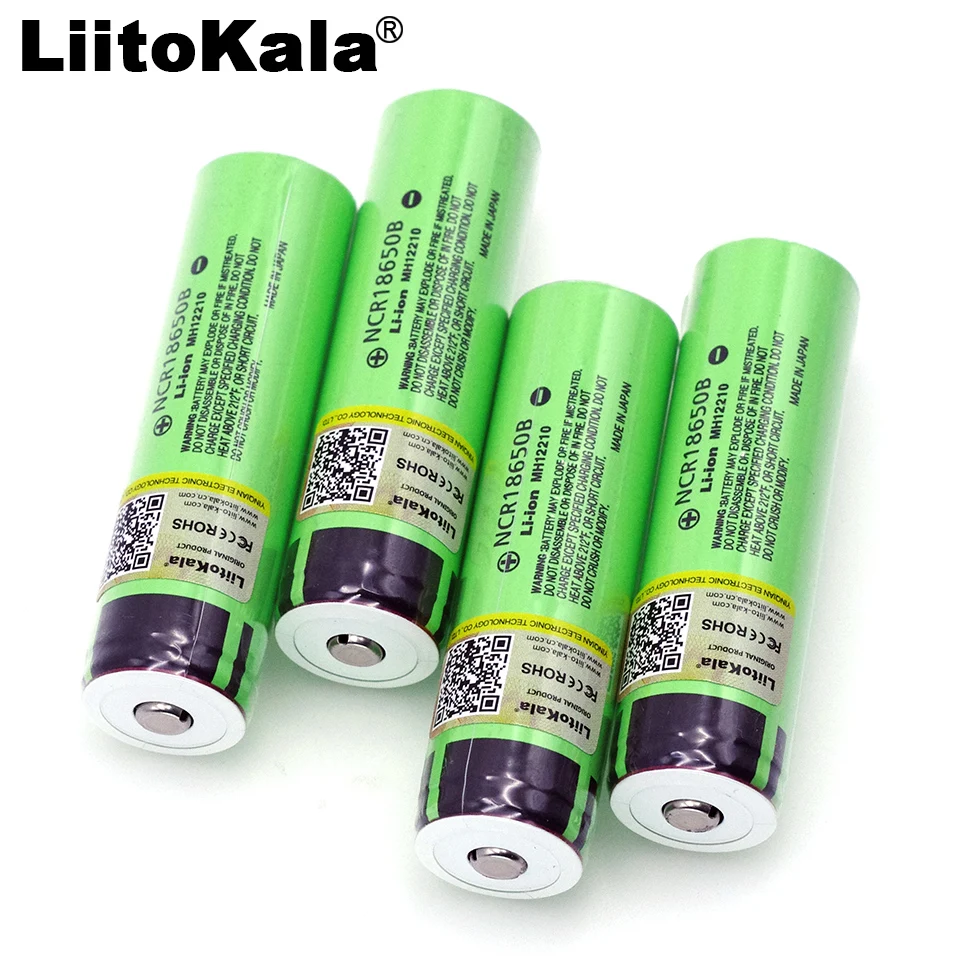 Liitokala Оригинал 18650 3 7 В 3400 мАч NCR18650B аккумулятор большой емкости Lthium батареи