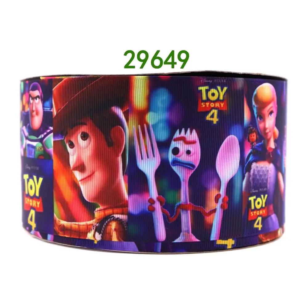Free shipping 50 yard cartoon printed grosgrain ribbon 29631