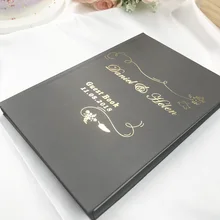 Personalizde Золотая Свадебная Гостевая книга Альтернатива пользовательское имя и дата Свадебная Гостевая книга Гостевая Книга в рустикальном стиле размер А5