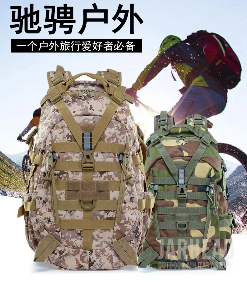 Mochila ao ar Bolsa de Viagem Tático Reflexivo Livre Molle Camuflagem Militar Assalto Bolsa Caminhadas Acampamento Caça 31 Mochilas escal.