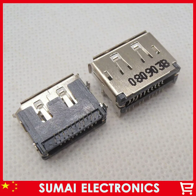 10pcs DisplayPort connector 20P DP Jack for Molex DP Female Socket 90