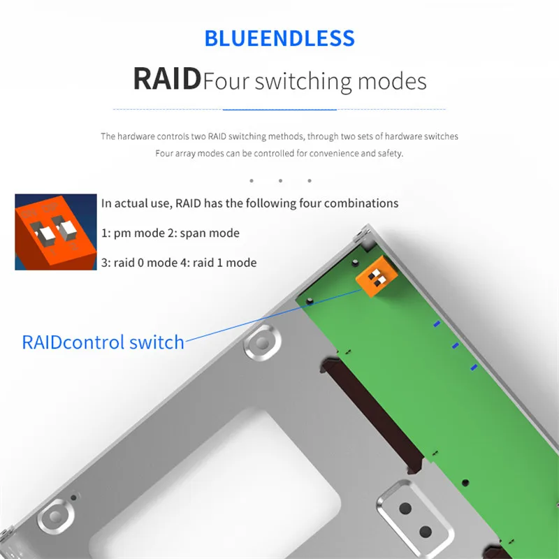 Dual Hard Disk Array Cabinet 2 5 Hard Disk Array with RAID Function 4 Modes USB3 5