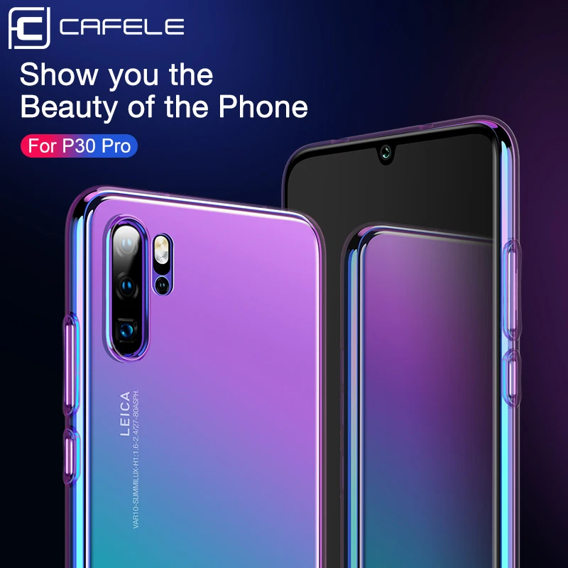 Cafele Роскошный чехол для Huawei P30 20 pro PC жесткий P20 lite Aurora градиентные цветные чехлы