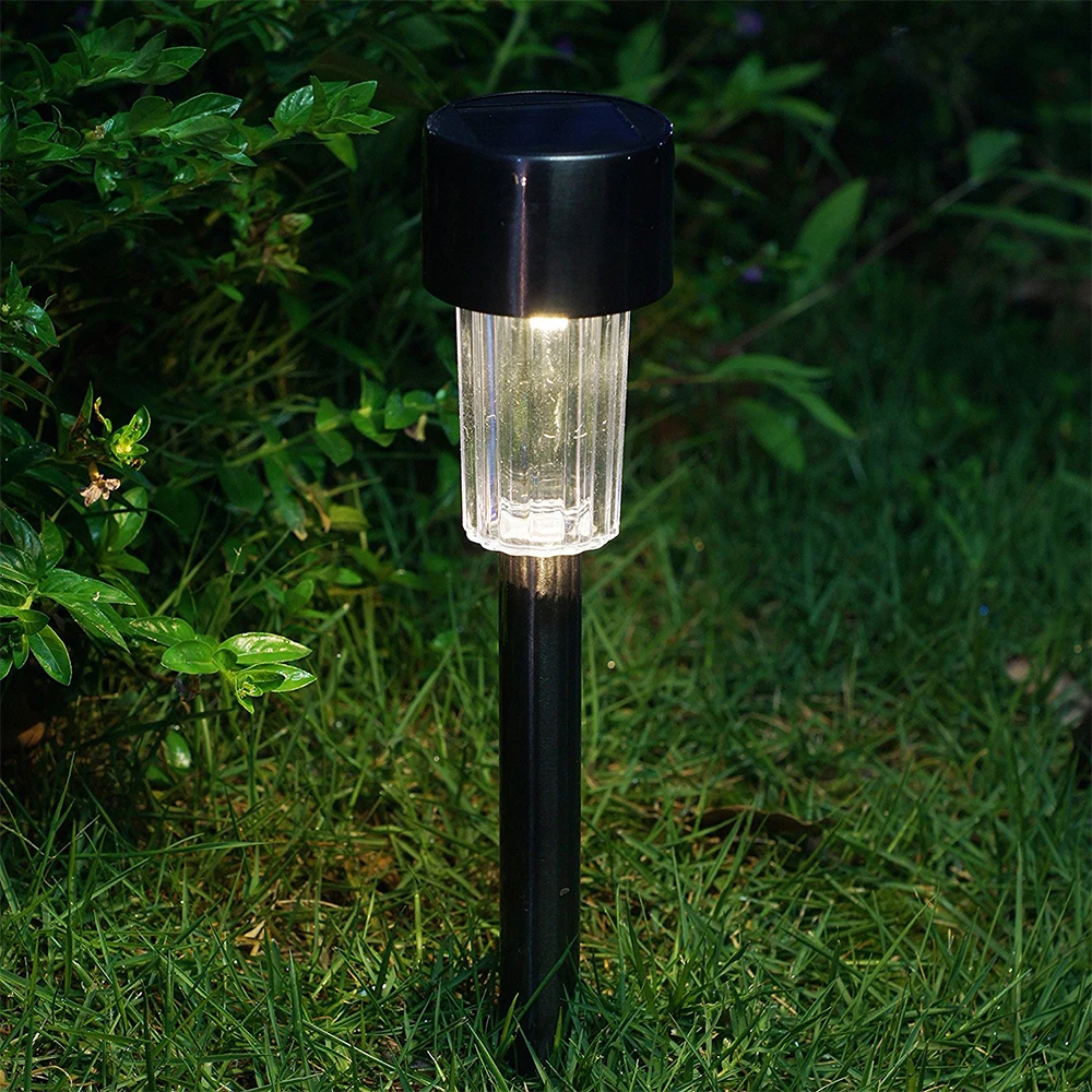 Solar do Gramado Água para Jardim ao ar Ip44 à Prova Lote Paisagem Inoxidável Caminho Dwaterproof Livre Branco Quente Holofotes Lâmpada Solar 12 Pçs - Luz 7 Luminárias gramado