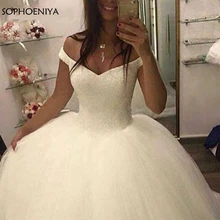 Новое поступление свадебное платье с открытыми плечами Vestido de noiva недорогие свадебные платья сексуальное свадебное платье размера плюс