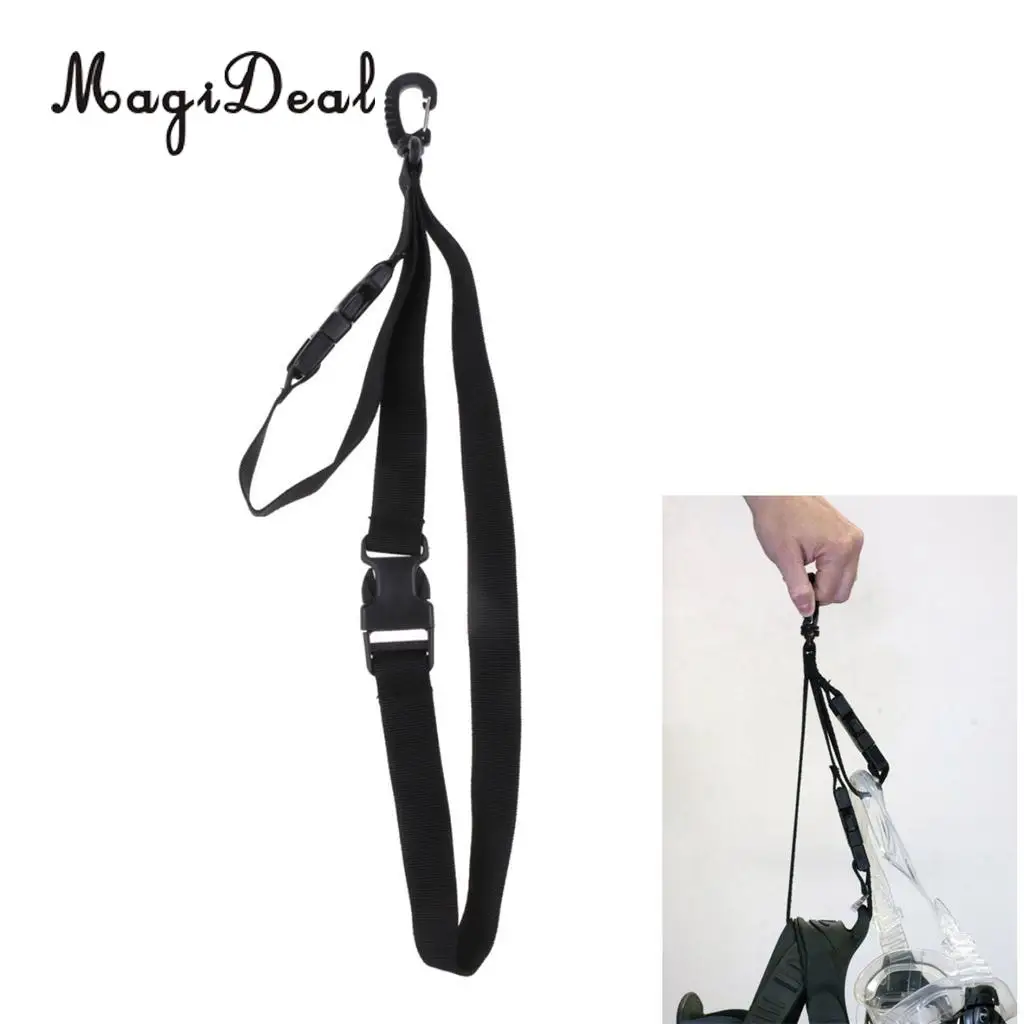 MagiDeal Deluxe Nylon Dual Loop bing Fin Mask Keeper Strap Holder
